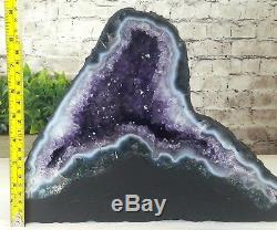 HIGH QUALITY AAA AMETHYST CRYSTAL QUARTZ CLUSTER GEODE CATHEDRAL 17.80 lb(AC130)