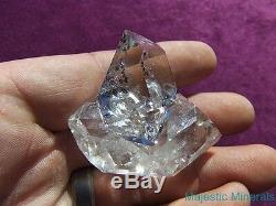 HIGH QUALITY LARGE WATER CLEAR Herkimer Diamond Quartz Crystal Cluster