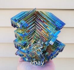 HUGE 7LB Rainbow Bismuth Crystal Cluster 3180g 6.5x7x5.5