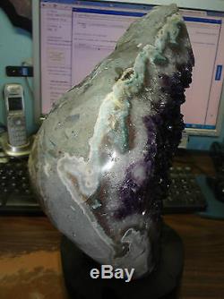 HUGE AMETHYST CRYSTAL CLUSTER CATHEDRAL GEODE FROM URUGUAY With POLISH