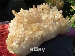HUGE African Clear Quartz Crystal Cluster Over 16lbs! From Madagascar