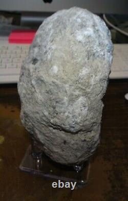 HUGE Natural Celestite Geode Cluster Quartz Crystal Healing MADAGASCAR STAND