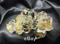 Herkimer Diamond Large Cluster Metaphysical Crystal Nice Black Plates Clear