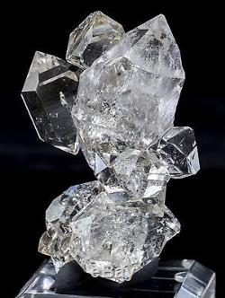 Herkimer Diamond Quartz Cluster with 10 Crystals from Ace of Diamonds Mine
