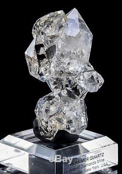 Herkimer Diamond Quartz Cluster with 10 Crystals from Ace of Diamonds Mine