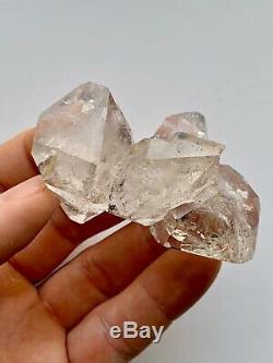 Herkimer Diamond Quartz Crystal Cluster 7+pc, Nice Clarity & Luster, Rainbows
