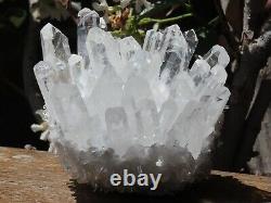 High Quality Natural Clear Quartz Crystal Cluster 485g Raw & Rough