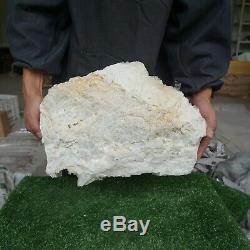 Huge 45.63LB Natural White Clear Quartz Crystal Cluster Points Original Rock