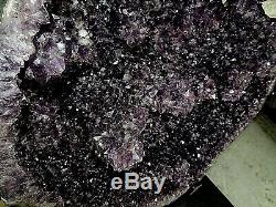 Huge Amethyst Crystal Cluster Geode Cathedral Cone F/ Brazil Stand Stalactites