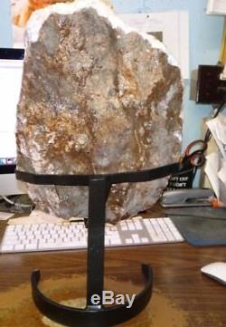 Huge Citrine Crystal Cluster Geode From Brazil Cathedral W' Stand Formations