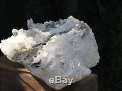Huge Clear Quartz Crystal Cluster 3.48 Kilograms