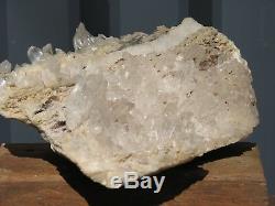 Huge Clear Quartz Crystal Cluster 3.48 Kilograms