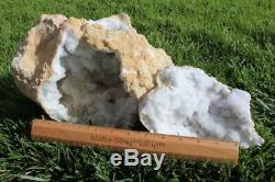 Huge Geode From Morocco Large 26 Lb. Moroccan Quartz Geode Crystal Cluster 1839