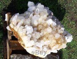 Huge MUSEUM QUALITY Quartz Crystal Cluster From Famous Arkansas Mine 1000lbs+