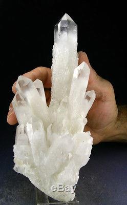Huge Spectacular Phantom Lightbrary Quartz Crystals Cluster, Madagascar