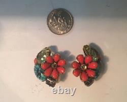 Iradj Moini Coral, Turquoise, & Quartz Earrings