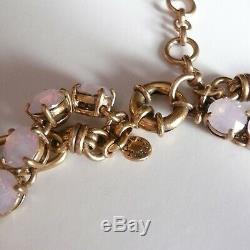 J Crew NWOT $148 Tortoise Crystal Cluster Chain Link Statement Necklace RARE