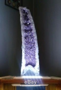Kyd12 AMETHYST CRYSTAL QUARTZ CLUSTER GEODE LARGE CATHEDRAL TOWER! (52lb!)