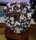 Large Amethyst Crystal Cluster Cathedral Geode From Brazil With Calcite Points