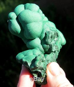 LARGE Botryoidal Malachite Crystal Cluster Mineral Specimen Bubbles Congo Africa