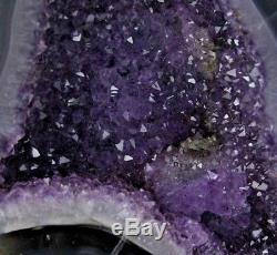 LARGE HIGH QUALITY AMETHYST CRYSTAL QUARTZ CLUSTER GEODE CATHEDRAL 18.50 lb