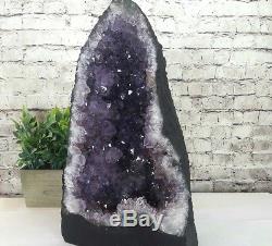 LARGE PURPLE AMETHYST CRYSTAL QUARTZ CLUSTER GEODE CATHEDRAL 21.20 lb (AC148)E