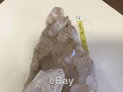 LARGE QUARTZ CRYSTAL CLUSTER GEODE CATHEDRAL FROM BRAZIL 12.7lbs