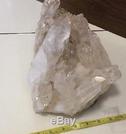 LARGE QUARTZ CRYSTAL CLUSTER GEODE CATHEDRAL FROM BRAZIL 12.7lbs