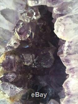 Large 18 LB 13 Inches Cathedral Amethyst Geode Quartz Cluster