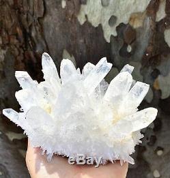 Large 2.13 Lbs Clear Quartz Cluster 5.5x4x4 Natural Healing Energy