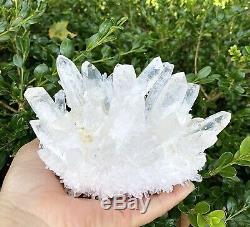 Large 2.13 Lbs Clear Quartz Cluster 5.5x4x4 Natural Healing Energy