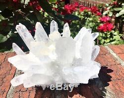 Large 2.87 Lbs Clear Quartz Cluster Natural Healing Energy
