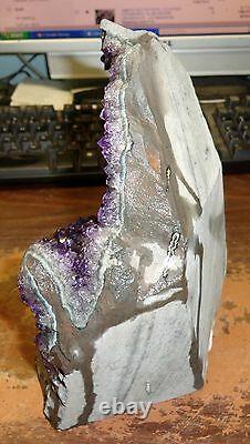 Large Amethyst Crystal Cluster Geode From Uruguay Cathedral
