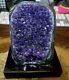 Large Amethyst Crystal Cluster Geode From Uruguay Cathedral Stand Polished
