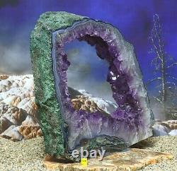 Large Amethyst Crystal Geode Cluster On Stand Natural Mineral Healing 4.25kg