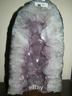 Large Amethyst Crystal Quartz Cluster Geode. 15 lbs / 12 Tall Made in Brazil