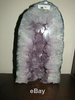 Large Amethyst Crystal Quartz Cluster Geode. 15 lbs / 12 Tall Made in Brazil