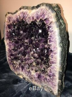 Large Amethyst Geode Cathedral Crystal approximately 11x11 and 4 Deep 30 Llbs