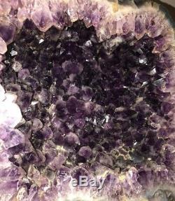 Large Amethyst Geode Cathedral Crystal approximately 11x11 and 4 Deep 30 Llbs