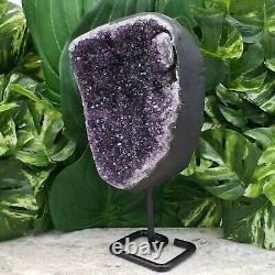 Large Amethyst Geode With Stand Amathyst Cluster Druzy Quartz Crystal Stone