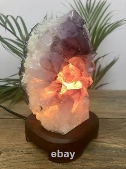 Large Amethyst Lamp Cluster Geode Crystal Quartz Amethyst Specimen Uruguay Reiki