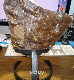 Large Citrine Crystal Cluster Geode From Brazil Cathedral Steel Stand