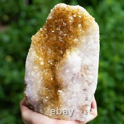 Large Citrine Crystal Cluster, Standing Golden Orange Mineral Specimen 2.280kg