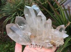 Large Clear Quartz Cluster Himalayan Crystal /Mineral 200x130mm, Extra Quality