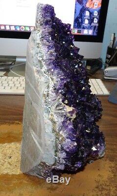 Large Huge Amethyst Crystal Cluster Cathedral Geode From Uruguay
