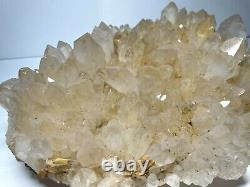 Large Natural Orange Tint Quartz Crystal Cluster 6.95 Lbs-fast Shipping From USA