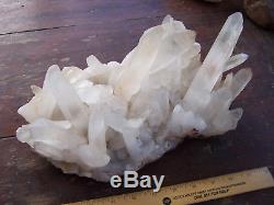 Large Quartz Crystal Cluster Lots of Points almost 10 pounds Nice