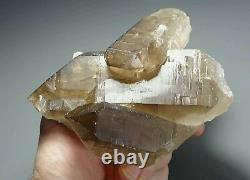Large, Rare, Glassy Luster Brown Smoky Quartz Crystal Cluster, Pakistan