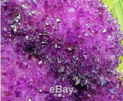 Large Skeletal Deep Purple Amethyst Quartz Crystal Cluster Specimen Point 6.32LB