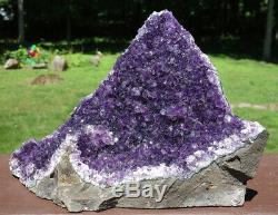 Large Uruguayan Uruguay Amethyst Crystal Cluster w Cut Base Over 5 Pounds